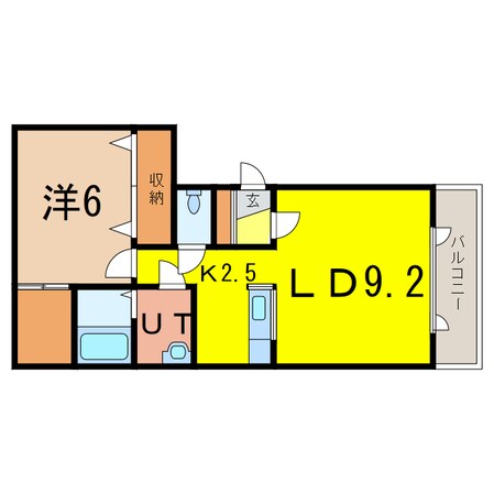 ベルフルールの物件間取画像